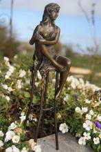 Bronzen beeld gesigneerd, Antiek en Kunst, Ophalen of Verzenden, Brons