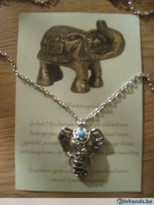 Lucky pendentif / collier / ... éléphant, Bijoux, Sacs & Beauté, Pendentifs, Neuf, Argent, Animal, Enlèvement ou Envoi