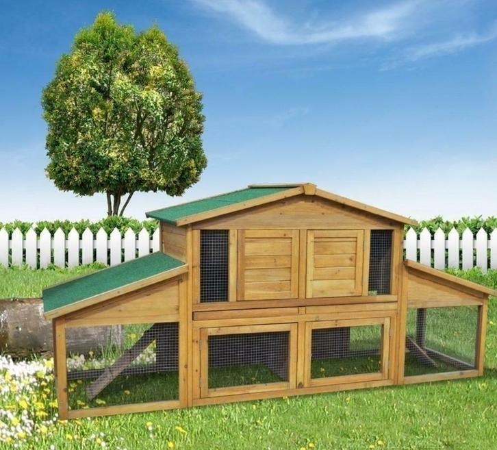 Poulailler XXL abri poule caille volaille clapier GEANT coq, Dieren en Toebehoren, Pluimvee | Toebehoren, Nieuw, Kippenhok of Kippenren