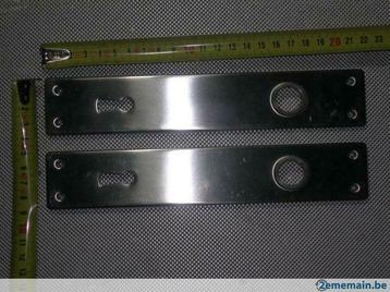 Décor porte 1 paire de plaque en inox (lot5), Enlèvement ou Envoi, Neuf