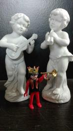 46) 2 toffe, vrolijke beeldjes (biscuit), Ophalen of Verzenden