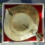 vintage mid century GRASOLI GERMANY brass shallow table dish, Antiquités & Art, Curiosités & Brocante