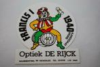 Vintage Sticker - Francis 1 - 1940 Kandidaat Prins - Leuven, Verzamelen, Bedrijf of Vereniging, Ophalen of Verzenden, Zo goed als nieuw