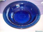 blauwe glazen kom   3, Antiek en Kunst, Ophalen