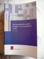 BASISWETTEKSTEN inzake handels- en economisch recht, Boeken, Ophalen of Verzenden, Zo goed als nieuw, Economie en Marketing