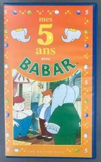 VHS " Mes 5 ans avec Babar ", CD & DVD, Utilisé, Enlèvement ou Envoi, Dessins animés et Film d'animation, Dessin animé