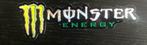 Monster Energy chroom chrome sticker - 124 x 40 mm, Motoren, Ophalen of Verzenden
