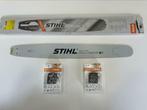 Lame de scie Stihl rollomatic es 63cm + 2 chaines neuve !, Jardin & Terrasse, Enlèvement ou Envoi