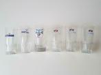 Set van 6 bierglazen Kronenbourg, Maes, Rodenbach, Verzamelen, Overige merken, Glas of Glazen, Ophalen of Verzenden, Zo goed als nieuw