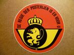 DE REGIE DER POSTERIJEN IS ER VOOR U, 1971-1992, sticker, Comme neuf, Envoi, Société ou Association