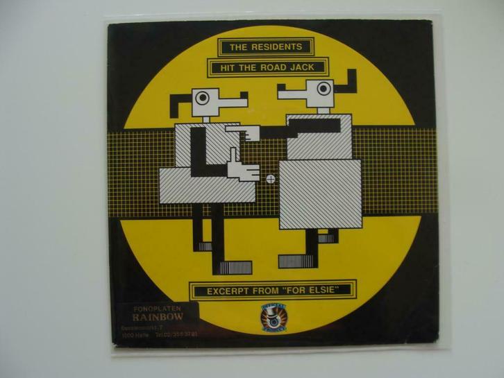 The Residents – Hit The Road Jack / Excerpt From "For Elsie", CD & DVD, Vinyles Singles, Single, Rock et Metal, 7 pouces, Enlèvement ou Envoi