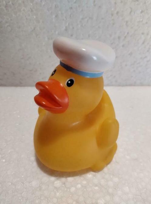 Très beau canard de bain avec chapeau de capitaine - Bel éta, Collections, Jouets miniatures, Comme neuf, Enlèvement ou Envoi
