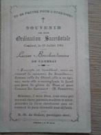 Bidprentje Priesterwijding 1904, Verzamelen, Verzenden, Bidprentje