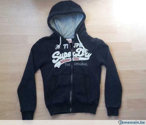 Sweat Superdry bleu - 12 ans, Kinderen en Baby's, Kinderkleding | Maat 146, Gebruikt, Jongen, Trui of Vest, Ophalen of Verzenden