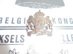 mini bronzen insignes van belgisch congo public force cap
