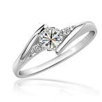 Ring Imitation Diamond Love Elegant Zircon, Enlèvement, Neuf