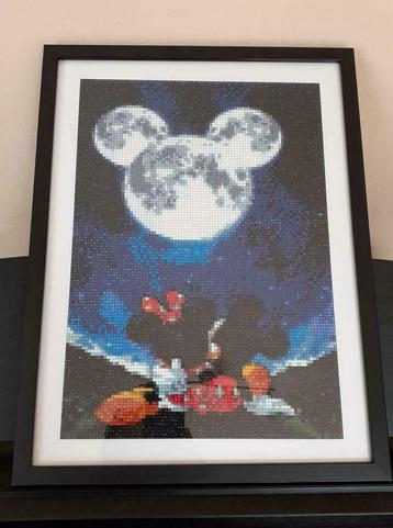 Broderie diamant et cadre 3242 Mickey et Minnie, Enlèvement ou Envoi, Comme neuf