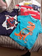 4 t-shirts maat 104 thema Cars, Spider-Man, Simba, Kinderen en Baby's, Kinderkleding | Maat 104, Gebruikt, Cars, Ophalen of Verzenden