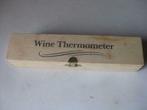 Wijnthermometer in houten giftbox., Nieuw, Rode wijn, Ophalen of Verzenden