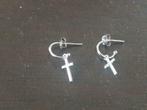 Zilveren oorbellen met kruisje, Argent, Enlèvement ou Envoi, Argent, Neuf