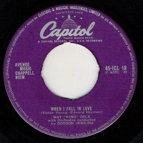 Nat King Cole ‎– When I Fall In Love / Stardust, CD & DVD, Vinyles | Jazz & Blues, Utilisé, Jazz, Autres formats, Enlèvement ou Envoi