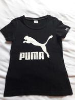 Zwart t-shirt Puma maat 128, Comme neuf, Fille, Puma, Enlèvement