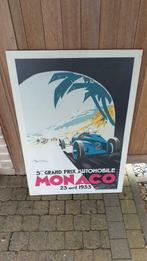 Rally Monaco 1933 op houten plaat., Ophalen, Gebruikt