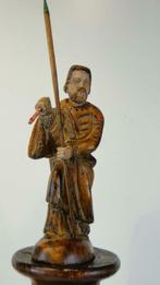 Statue : Saint  homme avec arme poignardée et long, Antiquités & Art, Enlèvement ou Envoi