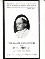 Devotionalia - Paus - Mercier - Lourdes - Damiaan - stempel, Verzamelen, Bidprentjes en Rouwkaarten, Ophalen of Verzenden, Bidprentje