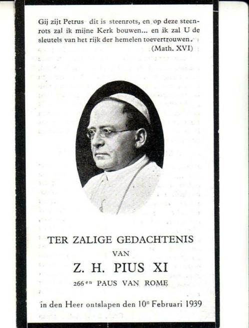 Devotionalia - Paus - Mercier - Lourdes - Damiaan - stempel, Verzamelen, Bidprentjes en Rouwkaarten, Bidprentje, Ophalen of Verzenden