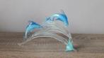 Splendide trio de dauphins en verre soufflé - tons bleus - N, Maison & Meubles, Enlèvement ou Envoi, Neuf