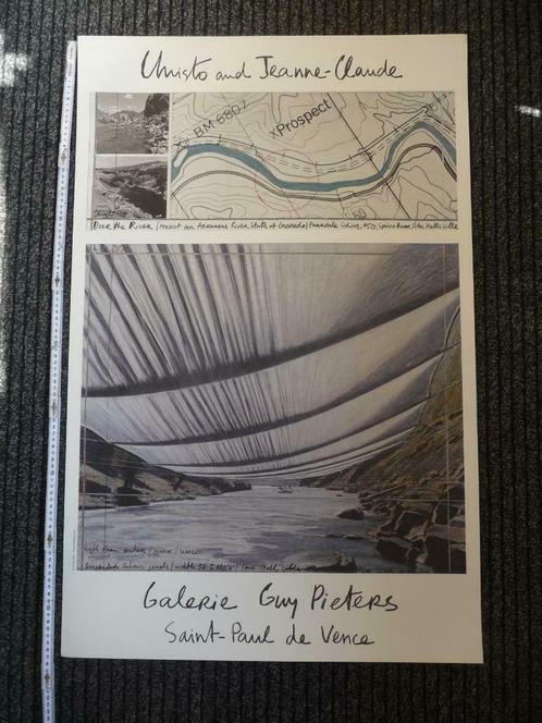 CHRISTO - MOOIE PRINT- OVER THE RIVER., Antiquités & Art, Art | Lithographies & Sérigraphies, Enlèvement ou Envoi