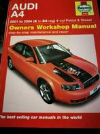 Haynes Audi A4 2001 tot 2004 workshop manual in goede staat, Ophalen of Verzenden