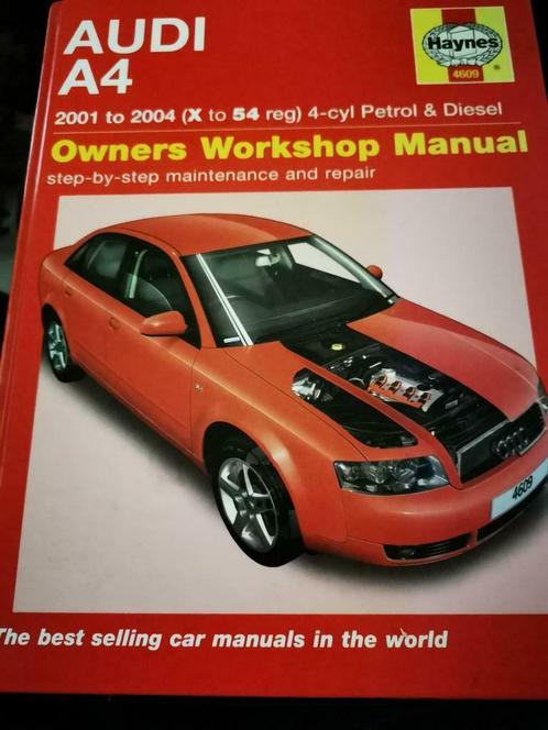 Haynes Audi A4 2001 tot 2004 workshop manual in goede staat, Auto diversen, Handleidingen en Instructieboekjes, Ophalen of Verzenden
