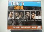 Thats's Soul  4CD's, Soul, Nu Soul ou Neo Soul, Enlèvement ou Envoi, 1960 à 1980