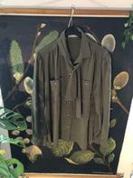 Vintage groene blouse met strik, Enlèvement ou Envoi, Taille 42/44 (L)