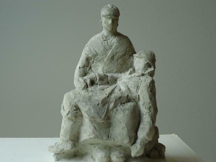 1935 Victor DEMANET project monument oorlog soldaat bozzetto, Antiek en Kunst, Kunst | Beelden en Houtsnijwerken, Ophalen