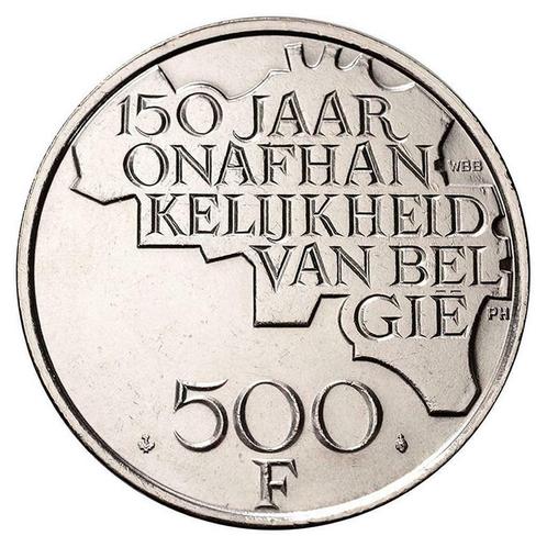 500 Francs 1980 NL - 150 ans d'Indépendance, Timbres & Monnaies, Monnaies | Belgique, Monnaie en vrac, Enlèvement ou Envoi