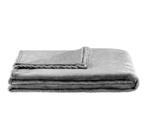Plaid couverture anouk doudoune polaire gris Deco 150x220