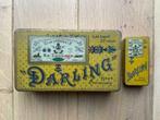2 anciennes boites en fer "Darling"' petit et grand modèle, Collections, Autres marques, Utilisé, Enlèvement ou Envoi, Autre