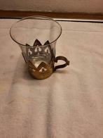 Glas in verzilverde houder, Verzamelen, Ophalen of Verzenden, Zo goed als nieuw