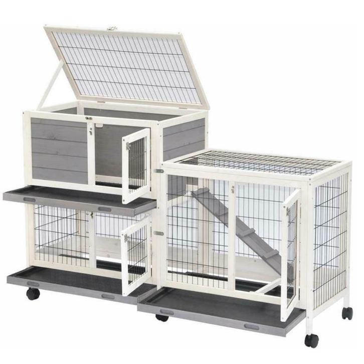 Clapier rongeur mobile intérieur ou extérieur clapier XXL, Dieren en Toebehoren, Knaagdieren en Konijnen | Hokken en Kooien, Nieuw