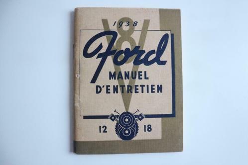 manuel d'entretien FORD 1938 original, Autos : Divers, Modes d'emploi & Notices d'utilisation, Enlèvement ou Envoi