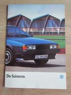 Folder VW Scirocco 1986, Volkswagen, Ophalen of Verzenden, Zo goed als nieuw