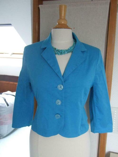 veste blazer turquoise Atmos fashion taille 42, Kleding | Dames, Jasjes, Kostuums en Pakken, Gedragen, Kostuum of Pak, Maat 42/44 (L)