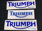 Lot 3x Stickers Triumph Motorcycles, Ophalen of Verzenden, Zo goed als nieuw