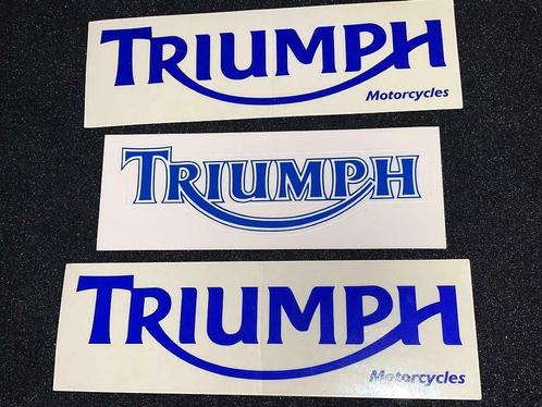 Lot 3x Stickers Triumph Motorcycles, Verzamelen, Stickers, Zo goed als nieuw, Ophalen of Verzenden