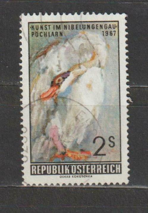 Oostenrijk 1967 Expo Artistieke kunst (tapijt Kokoschka), Postzegels en Munten, Postzegels | Europa | Oostenrijk, Gestempeld, Ophalen of Verzenden