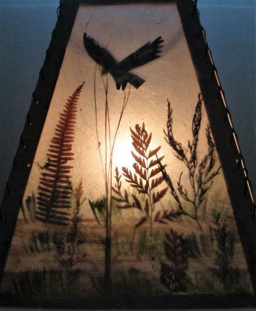 Lampenkap/lampen/lantaarnen * Lokta papier (Nepal) * savanna, Huis en Inrichting, Lampen | Lampenkappen, Nieuw, Minder dan 25 cm