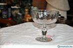 grande coupe verre de présentation soufflé et taillé